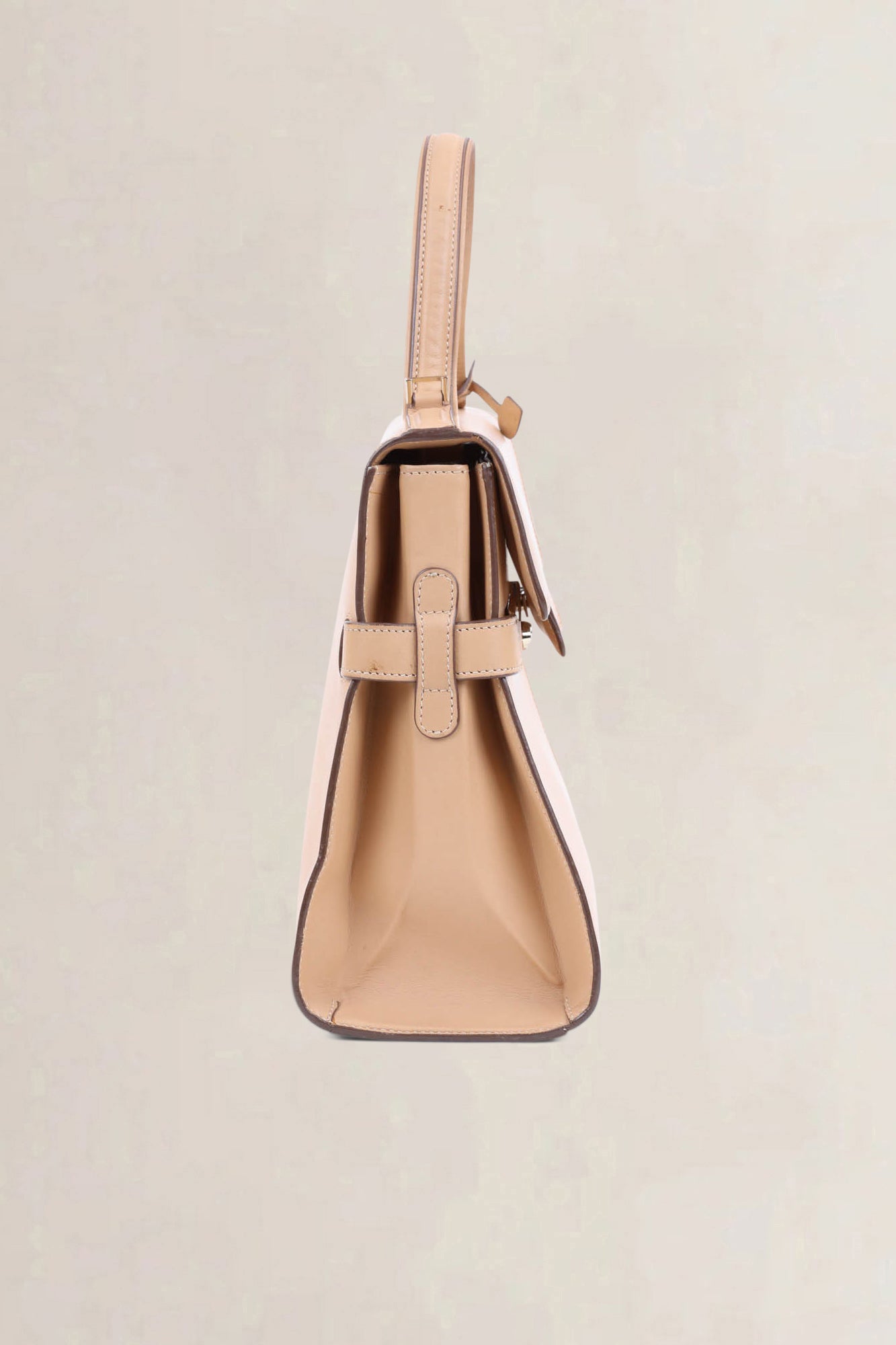 Delvaux Vison Calf Souple Tempête MM Top Handle Bag