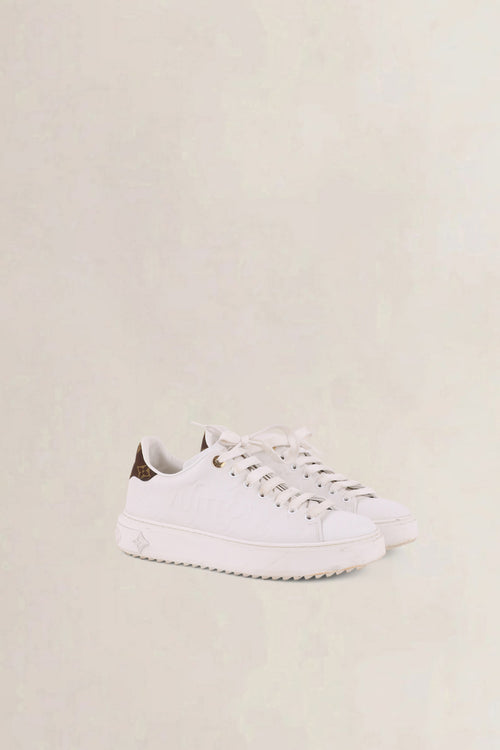 Louis Vuitton White Time Out Monogram Sneakers
