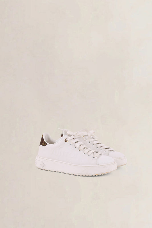 Louis Vuitton White Time Out Monogram Sneakers
