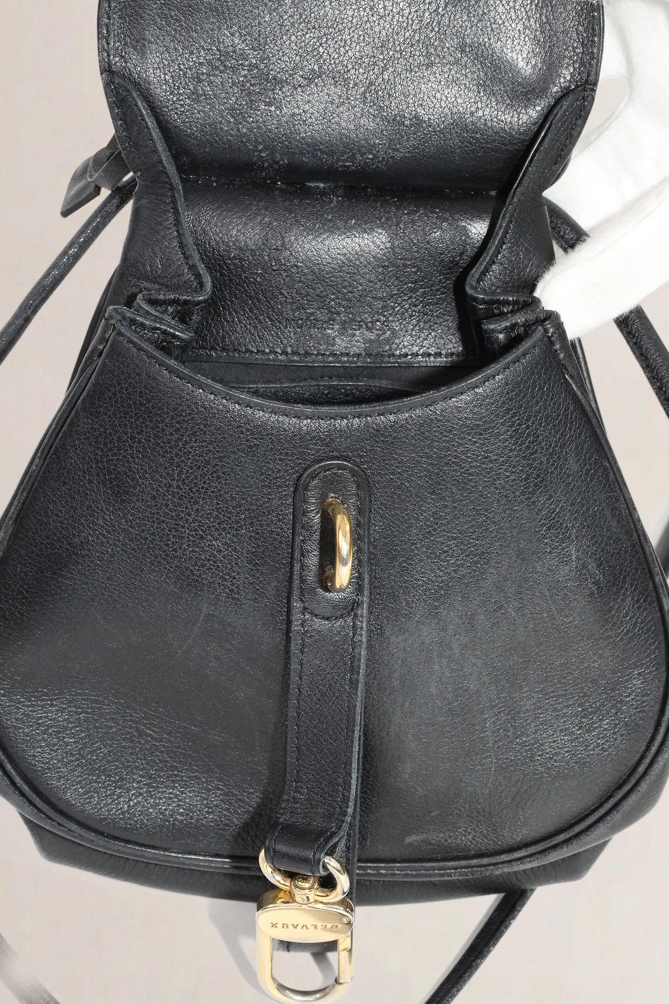 Delvaux Black Cerceau Crossbody Bag