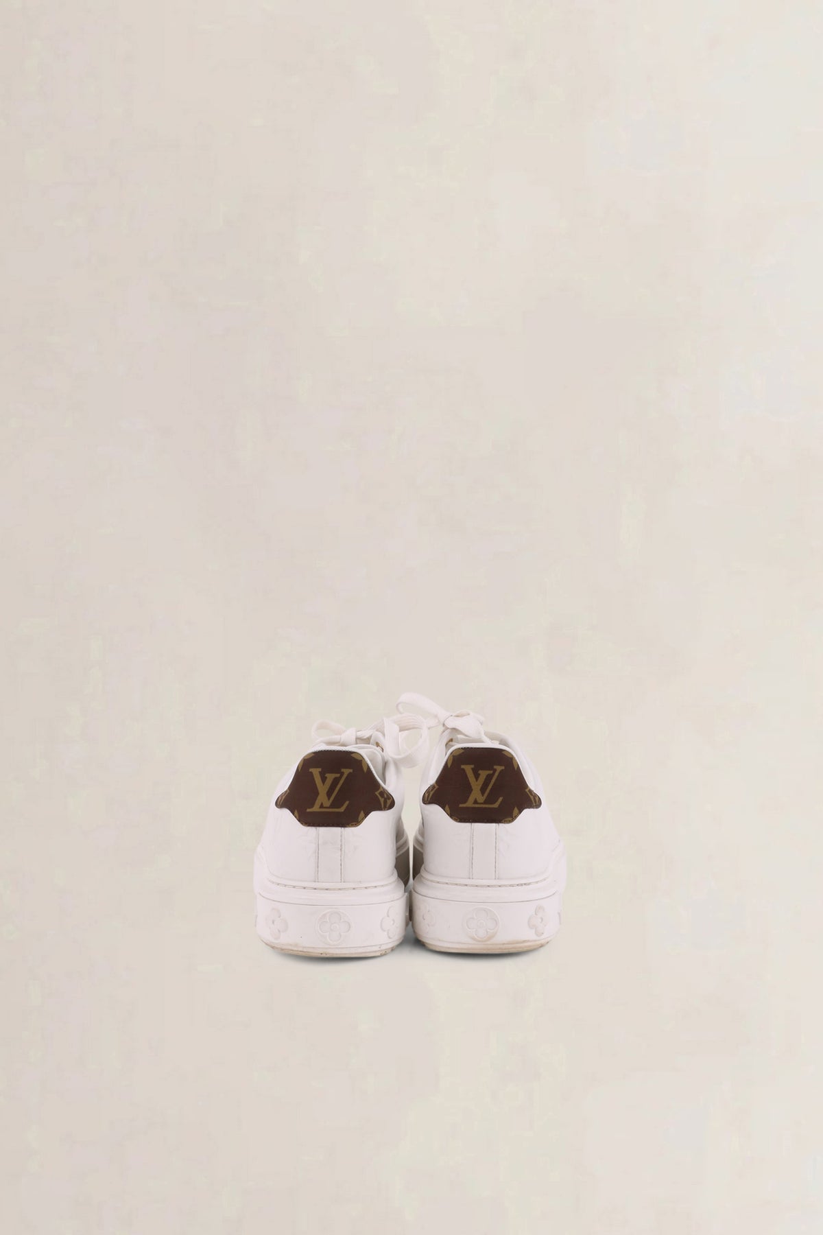 Louis Vuitton White Time Out Monogram Sneakers