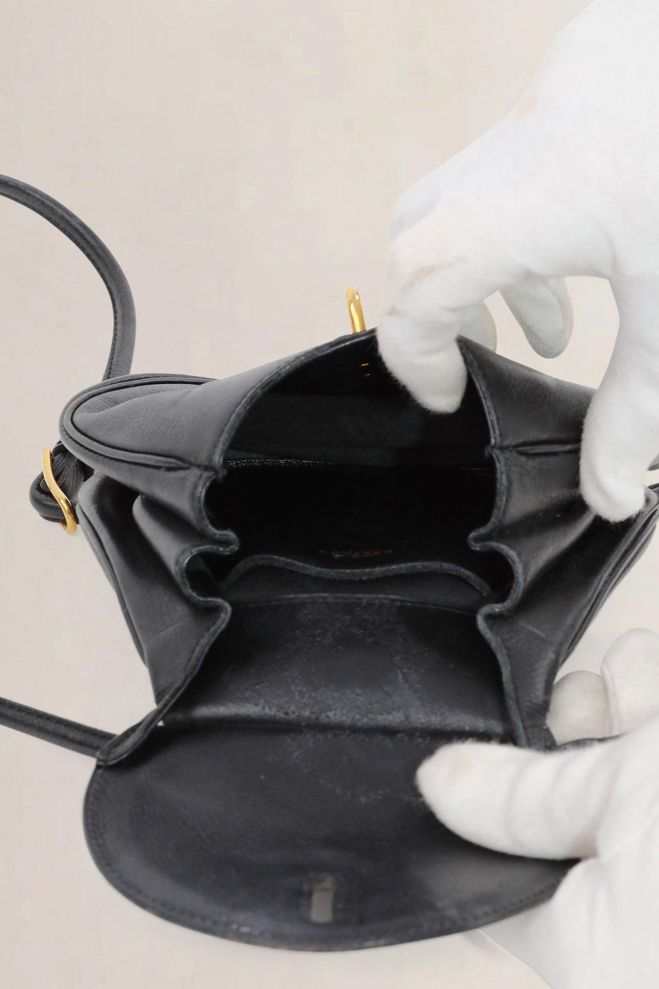 Delvaux Black Cerceau Crossbody Bag