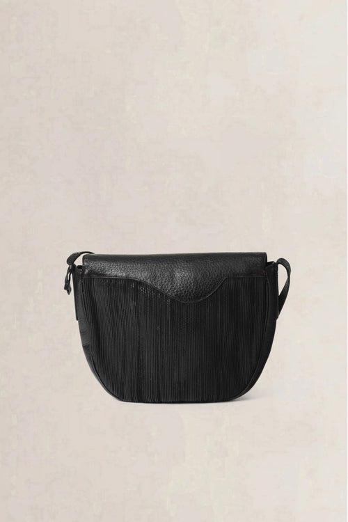 Delvaux Black Vintage Toile de Cuir Crossbody Bag