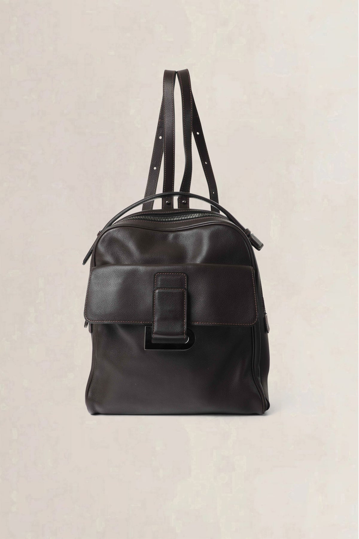 Delvaux Brown Onde Canter Café