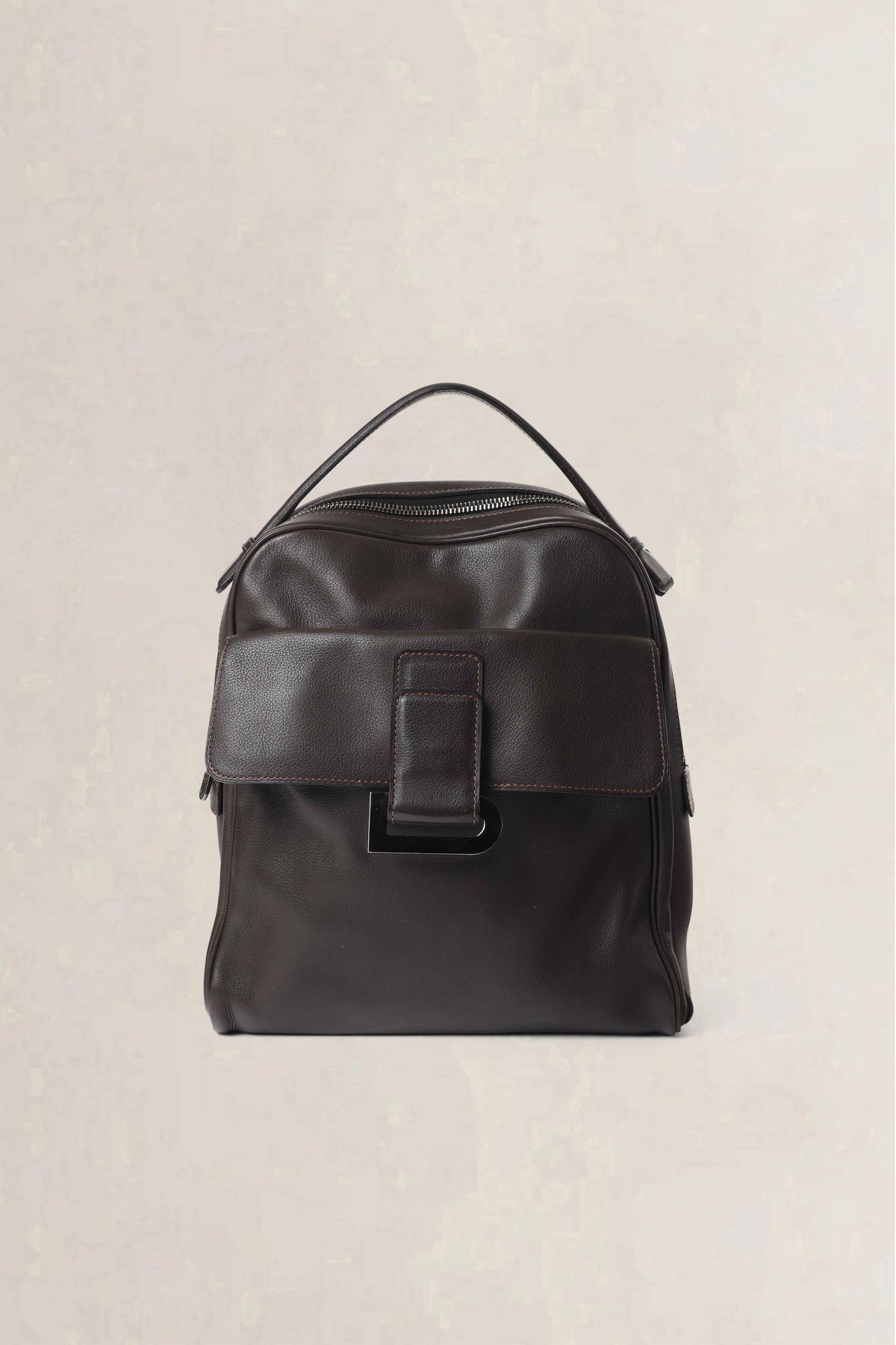 Delvaux Brown Onde Canter Café