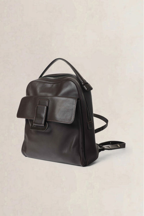 Delvaux Brown Onde Canter Café