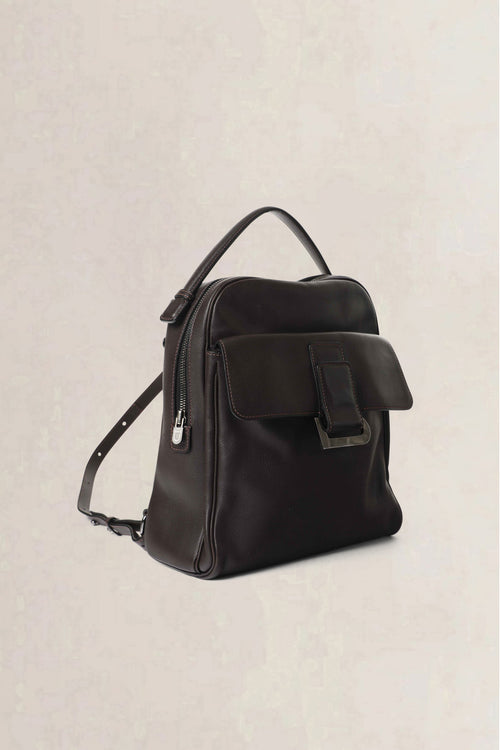 Delvaux Brown Onde Canter Café