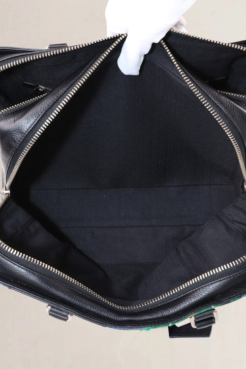 Loewe x Junya Watanabe Black Patchwork Top Handle Bag
