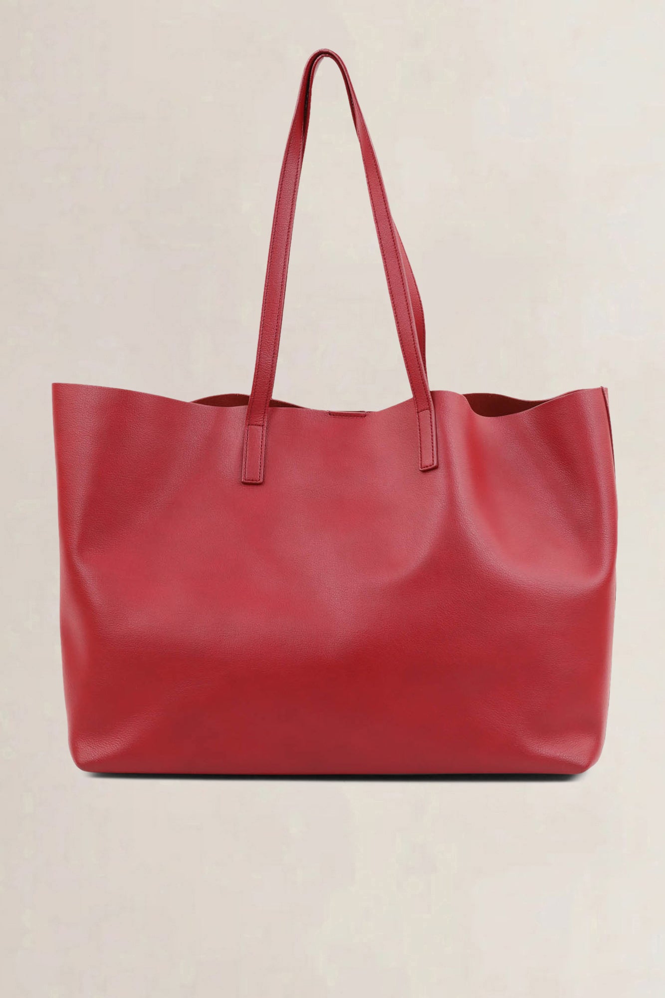 Saint Laurent Red Shopping Tote