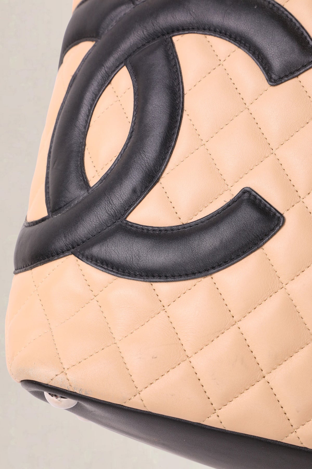 Chanel Beige Ligne Cambon Large Shoulder Bag