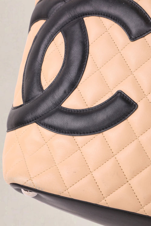 Chanel Beige Ligne Cambon Large Shoulder Bag