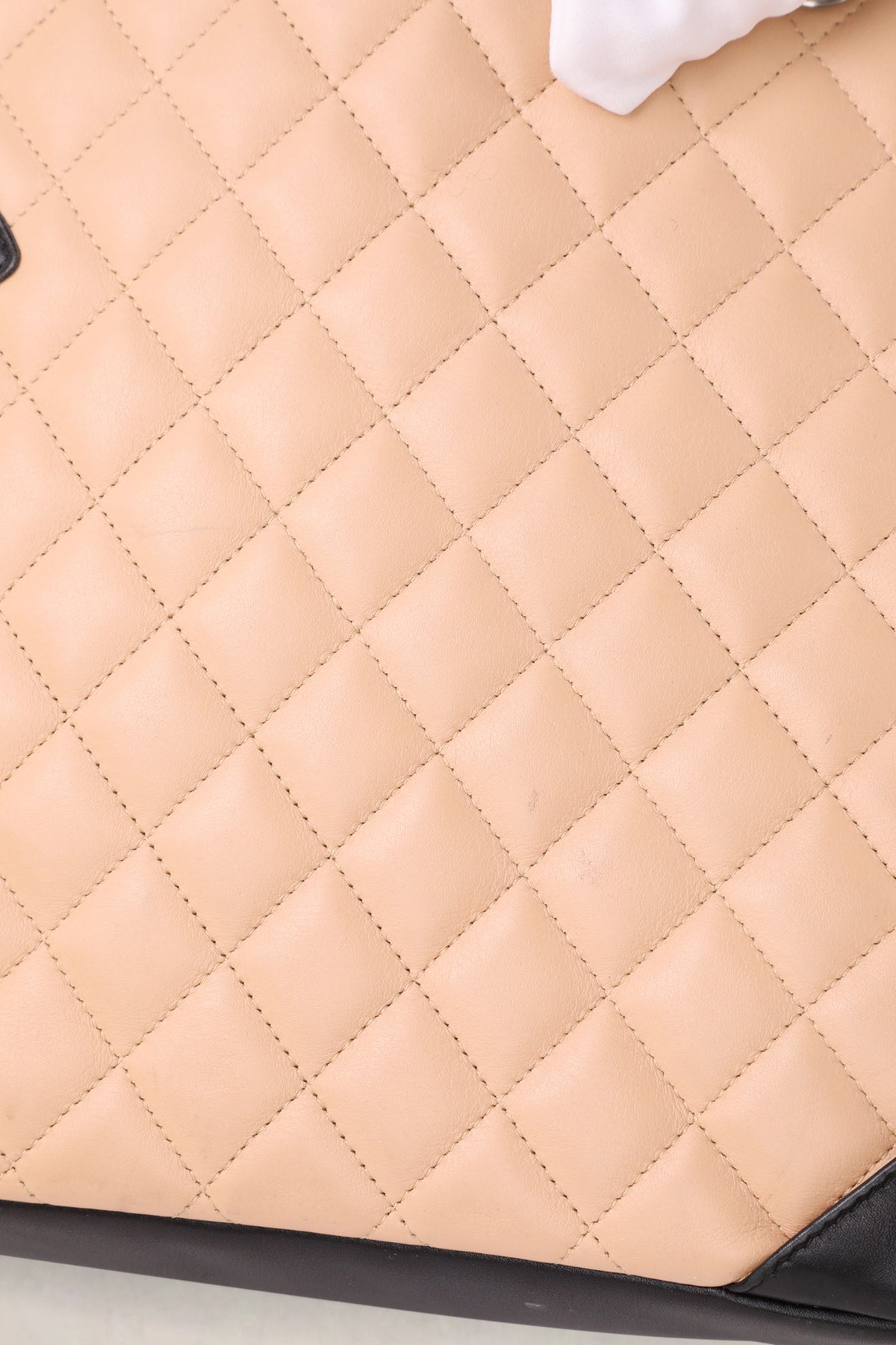Chanel Beige Ligne Cambon Large Shoulder Bag