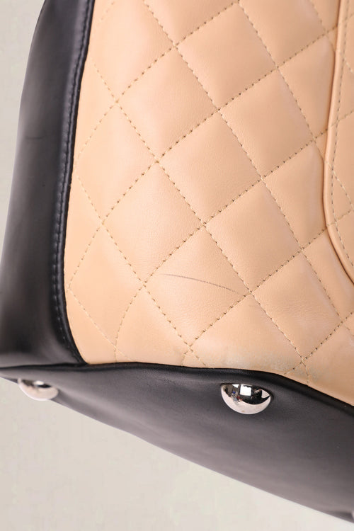 Chanel Beige Ligne Cambon Large Shoulder Bag