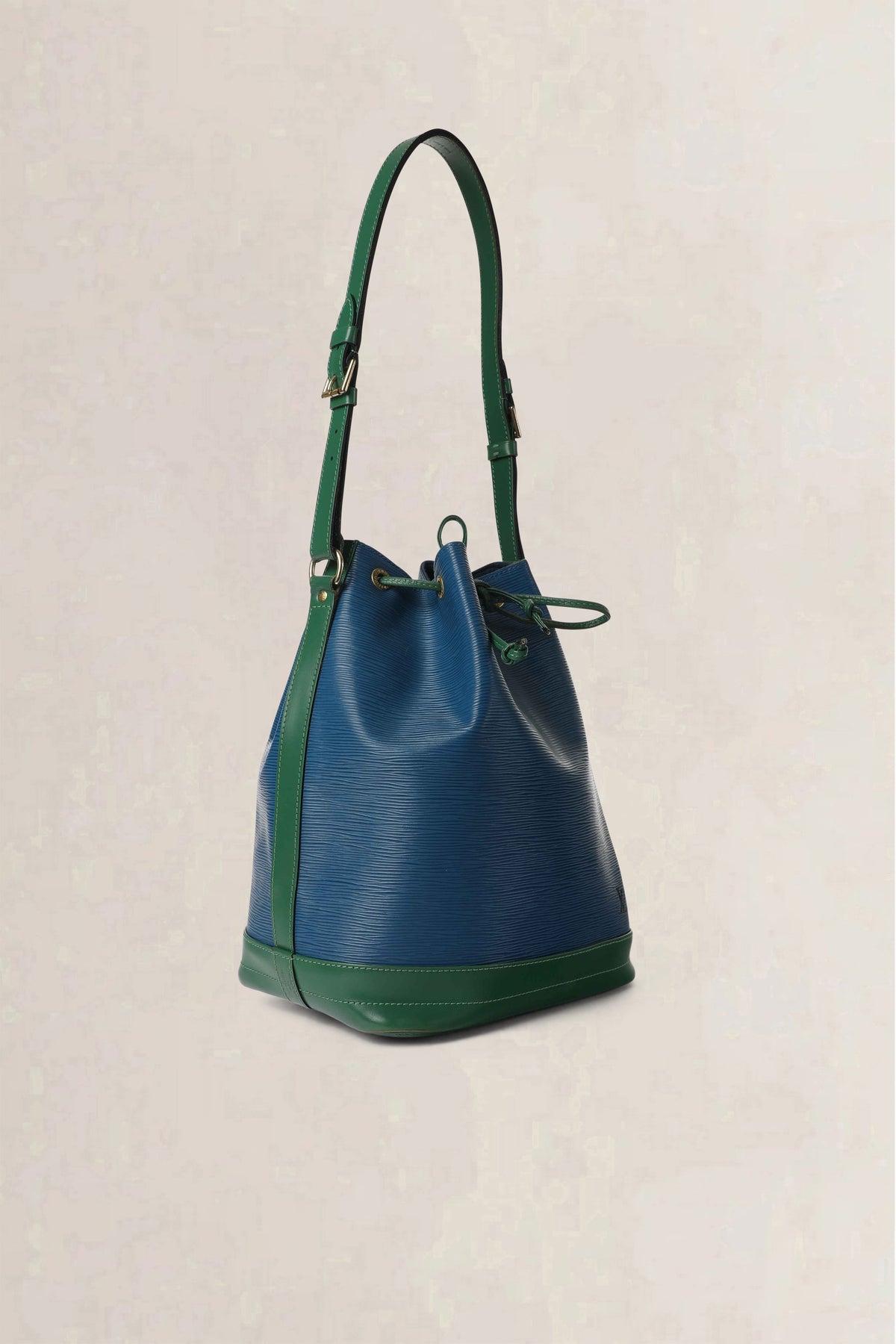 Louis Vuitton Blue & Green Noé Epi Shoulder Bag Set