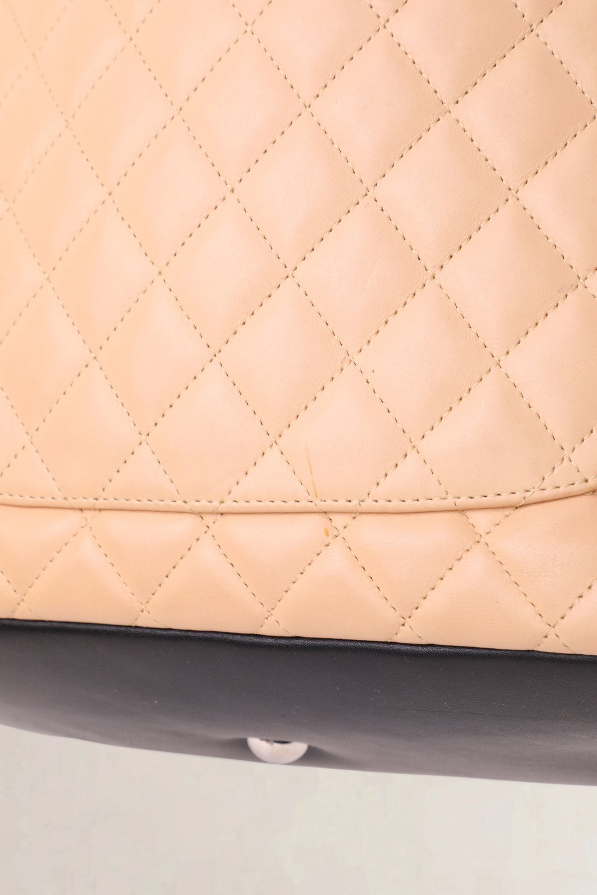 Chanel Beige Ligne Cambon Large Shoulder Bag