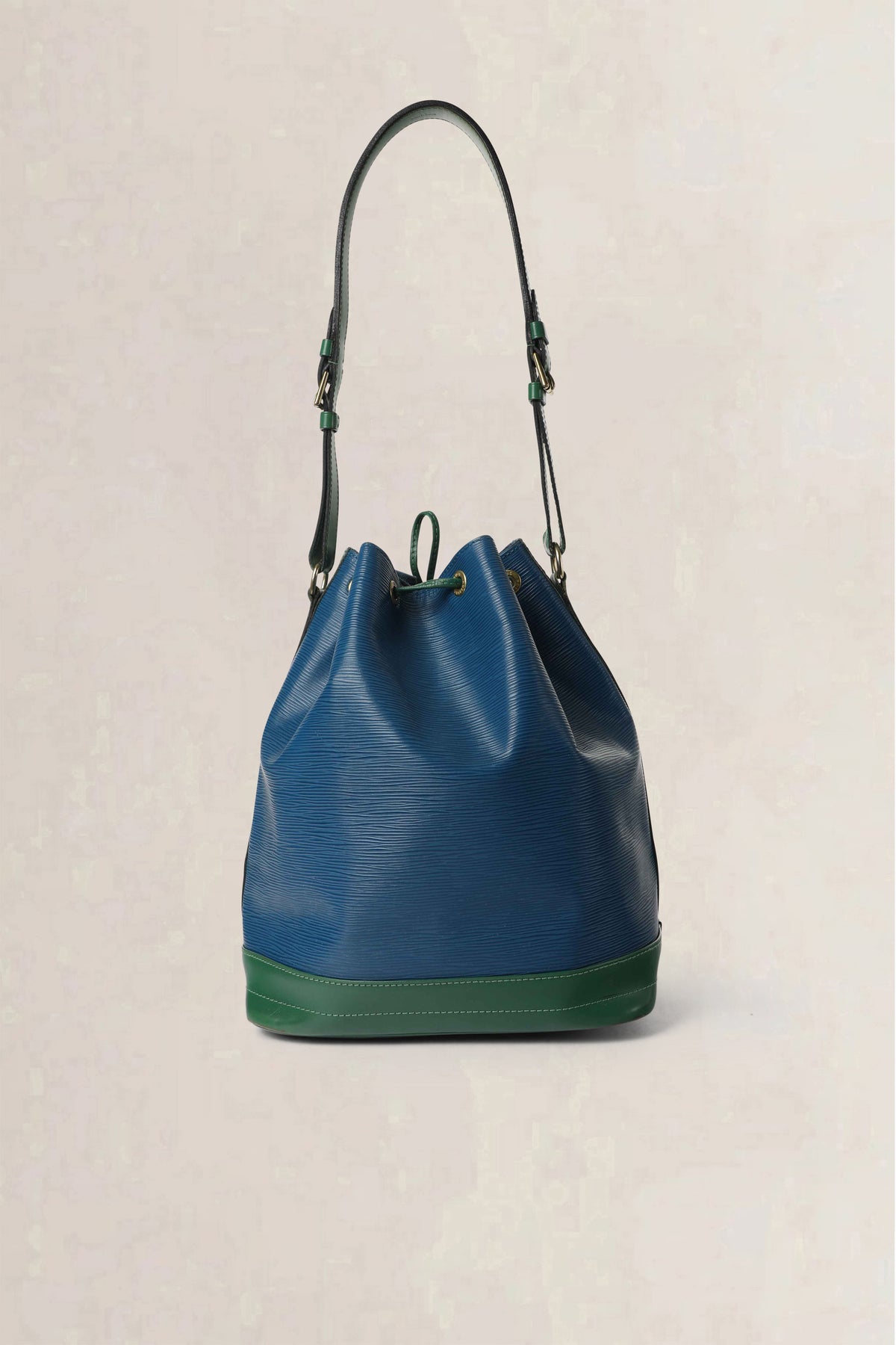 Louis Vuitton Blue & Green Noé Epi Shoulder Bag Set