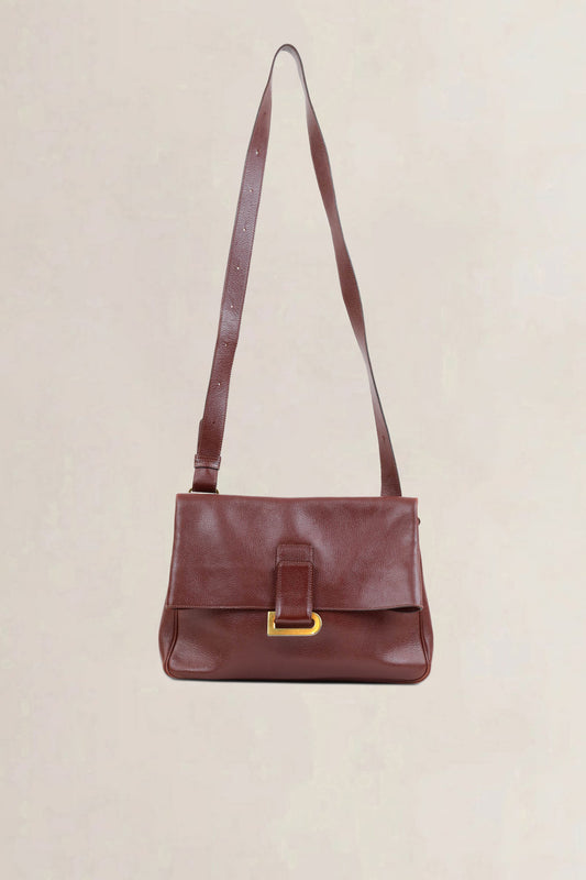 Delvaux Brown Relais Trotteur Crossbody Bag