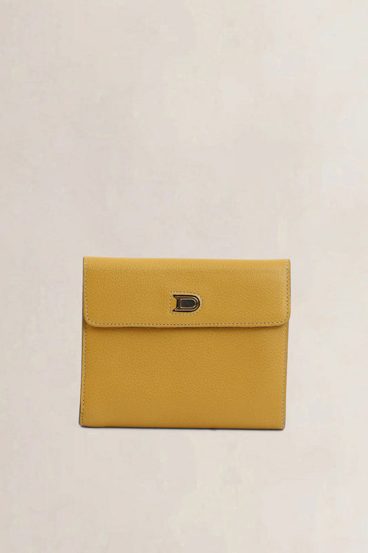 Delvaux Yellow Wallet
