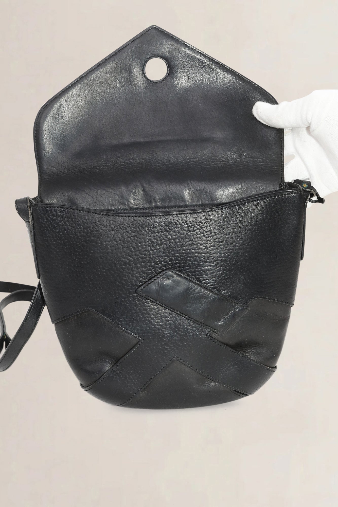 Delvaux Black Desavroye Crossbody Bag