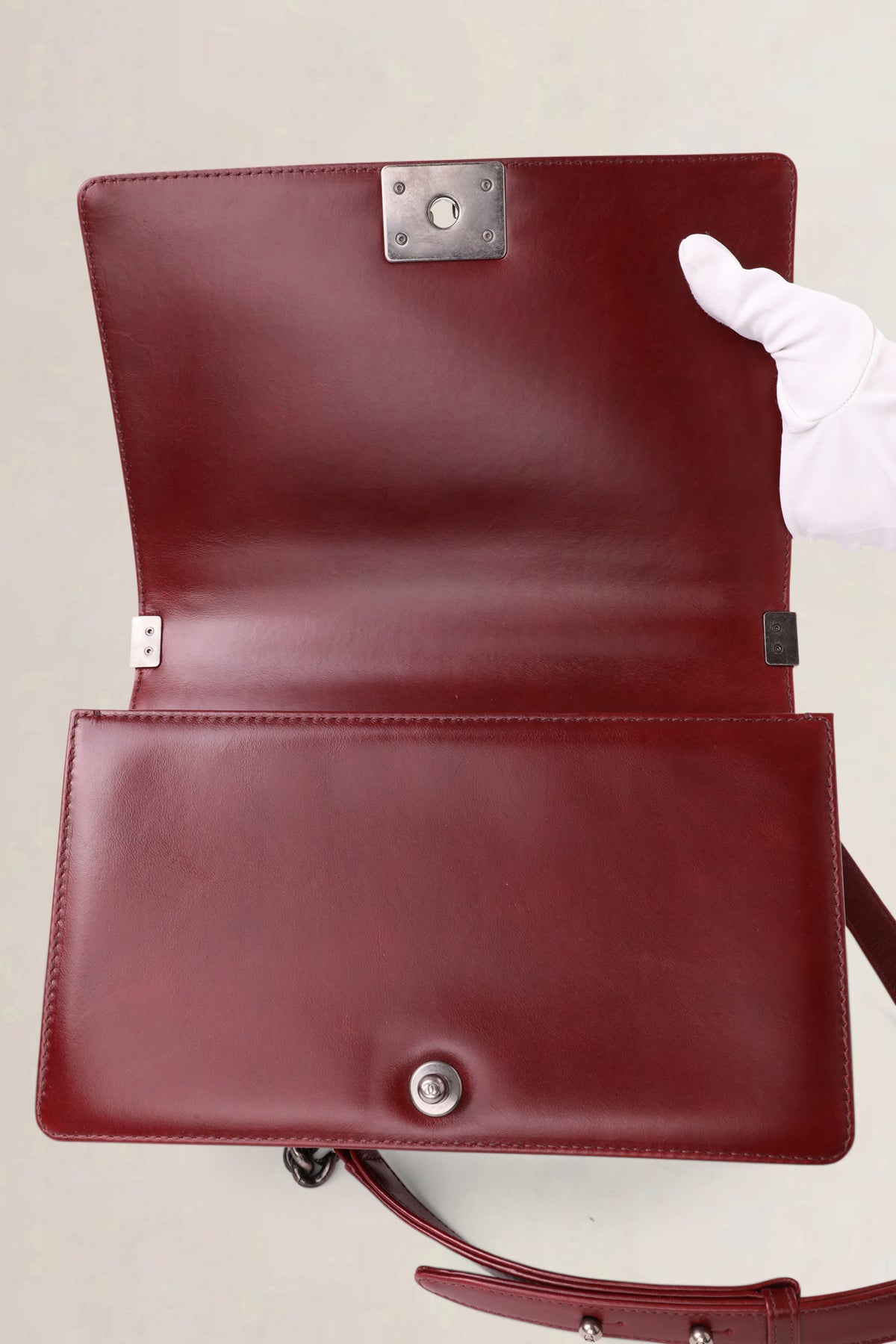 Chanel Burgundy Paris-Salzburg Boy Large Crossbody Bag