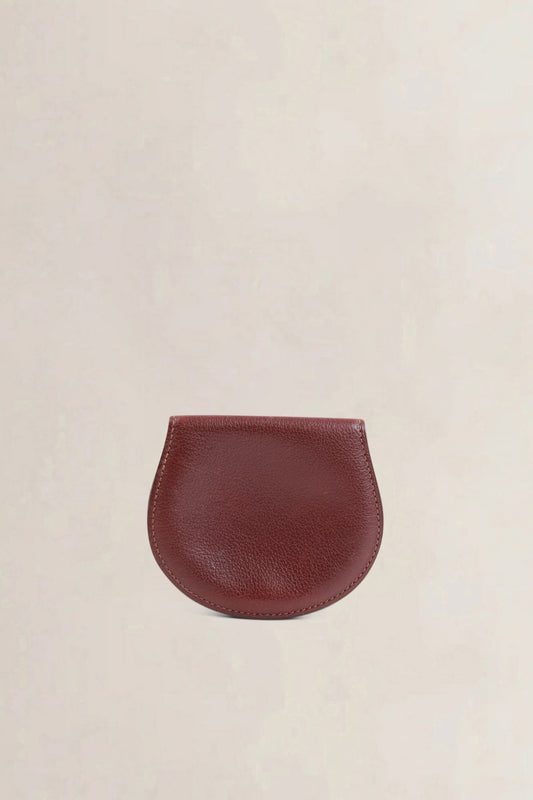 Delvaux Burgundy Coin Purse