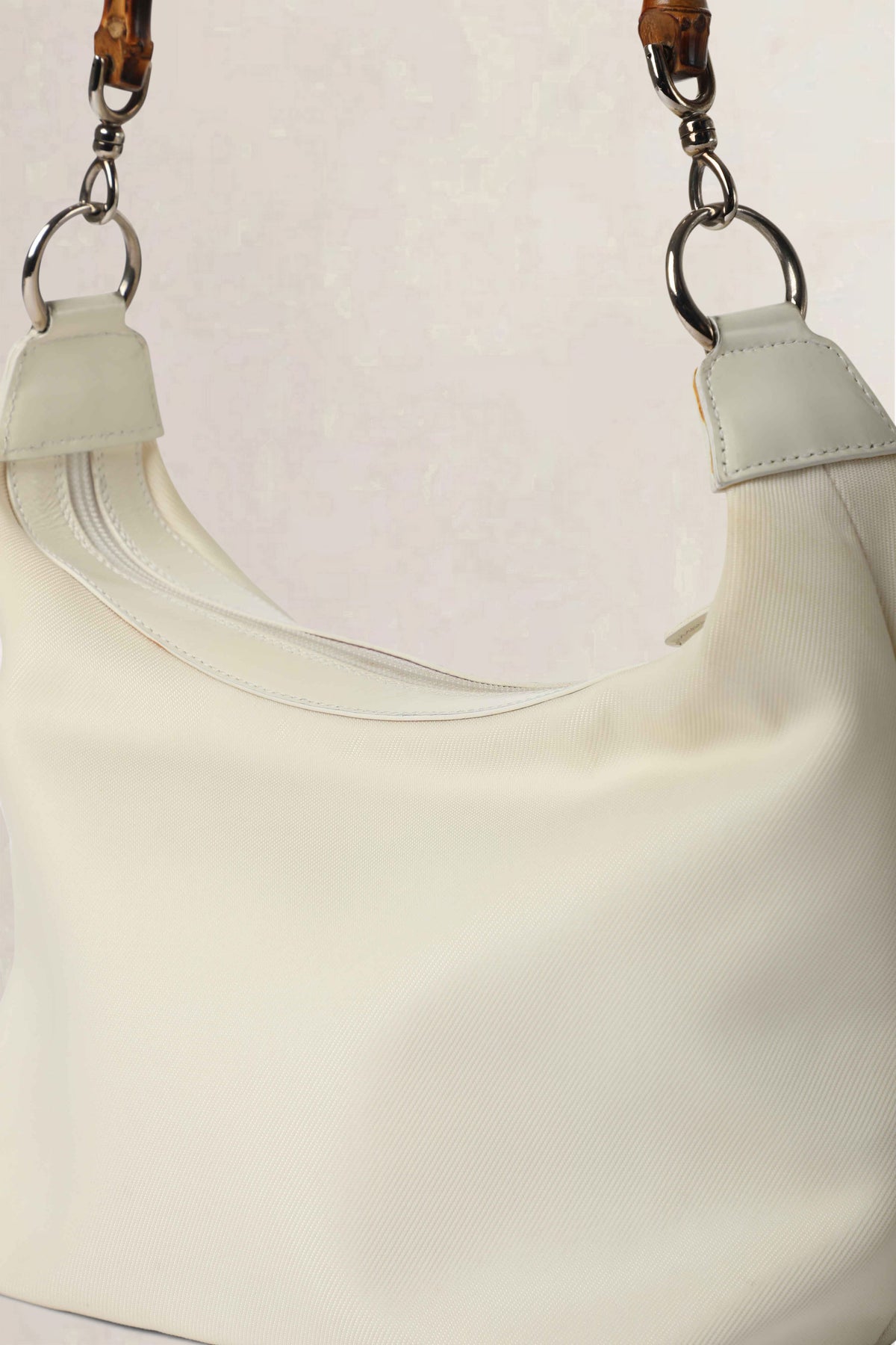 Gucci White Bamboo Handle — vintage
