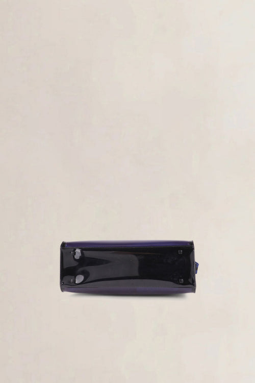Delvaux Dark Night Tempête Vinyl Shoulder Bag
