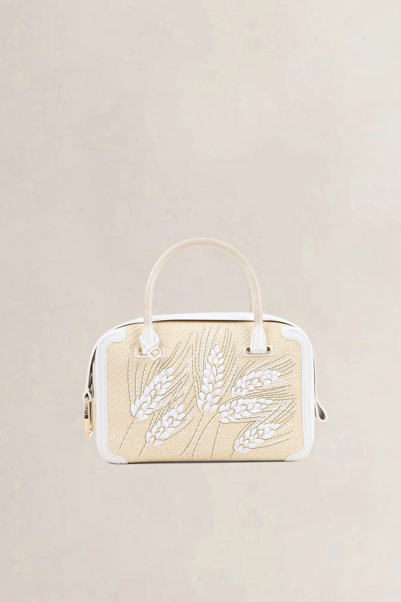 Delvaux White Wheat Coolbox MM Crossbody Bag