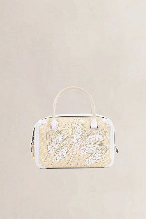 Delvaux White Wheat Coolbox MM Crossbody Bag