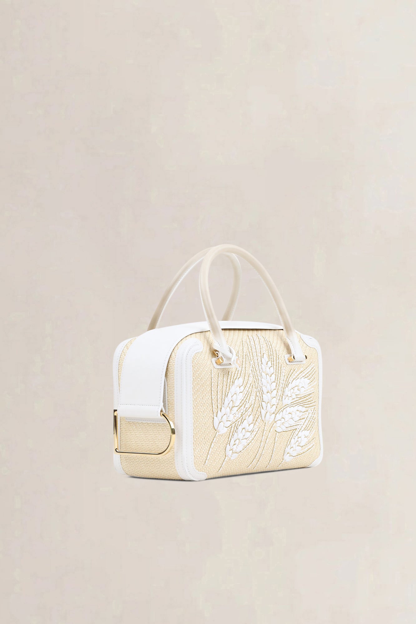 Delvaux White Wheat Coolbox MM Crossbody Bag