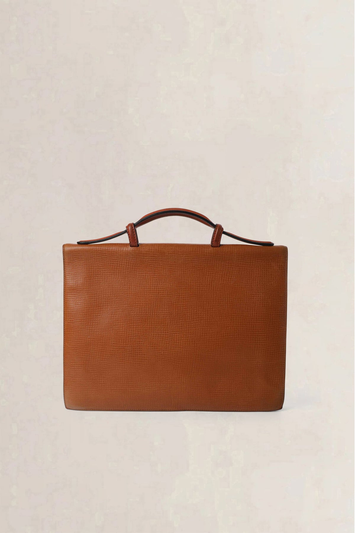Delvaux Cognac Briefcase — vintage
