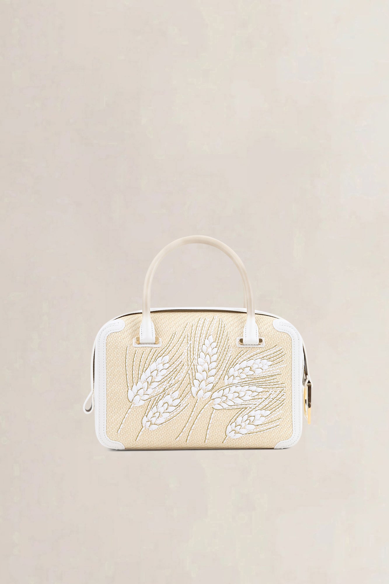 Delvaux White Wheat Coolbox MM Crossbody Bag