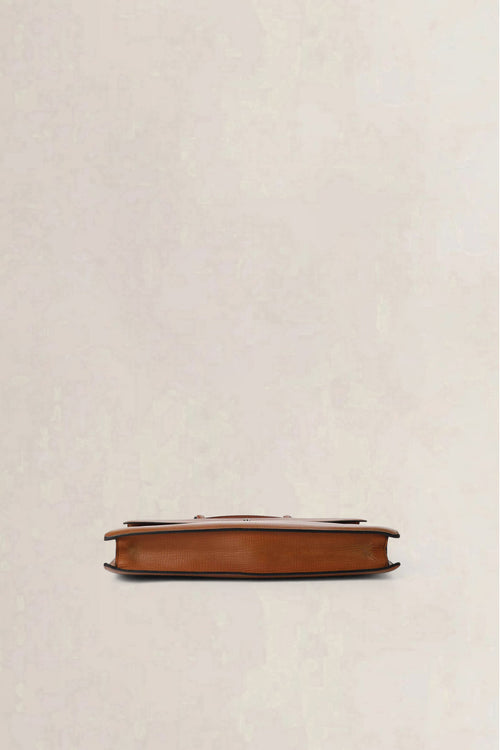 Delvaux Cognac Vintage Briefcase Top Handle Bag