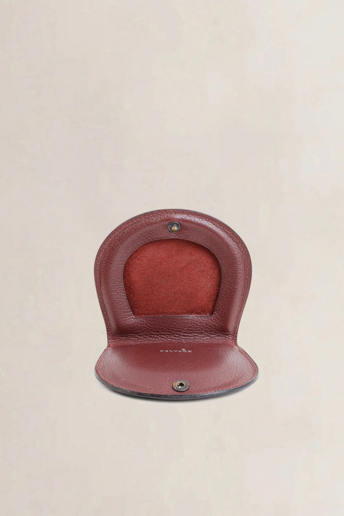 Delvaux Burgundy Coin Purse
