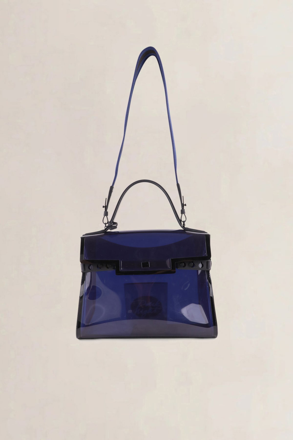 Delvaux Dark Night Tempête Vinyl Shoulder Bag