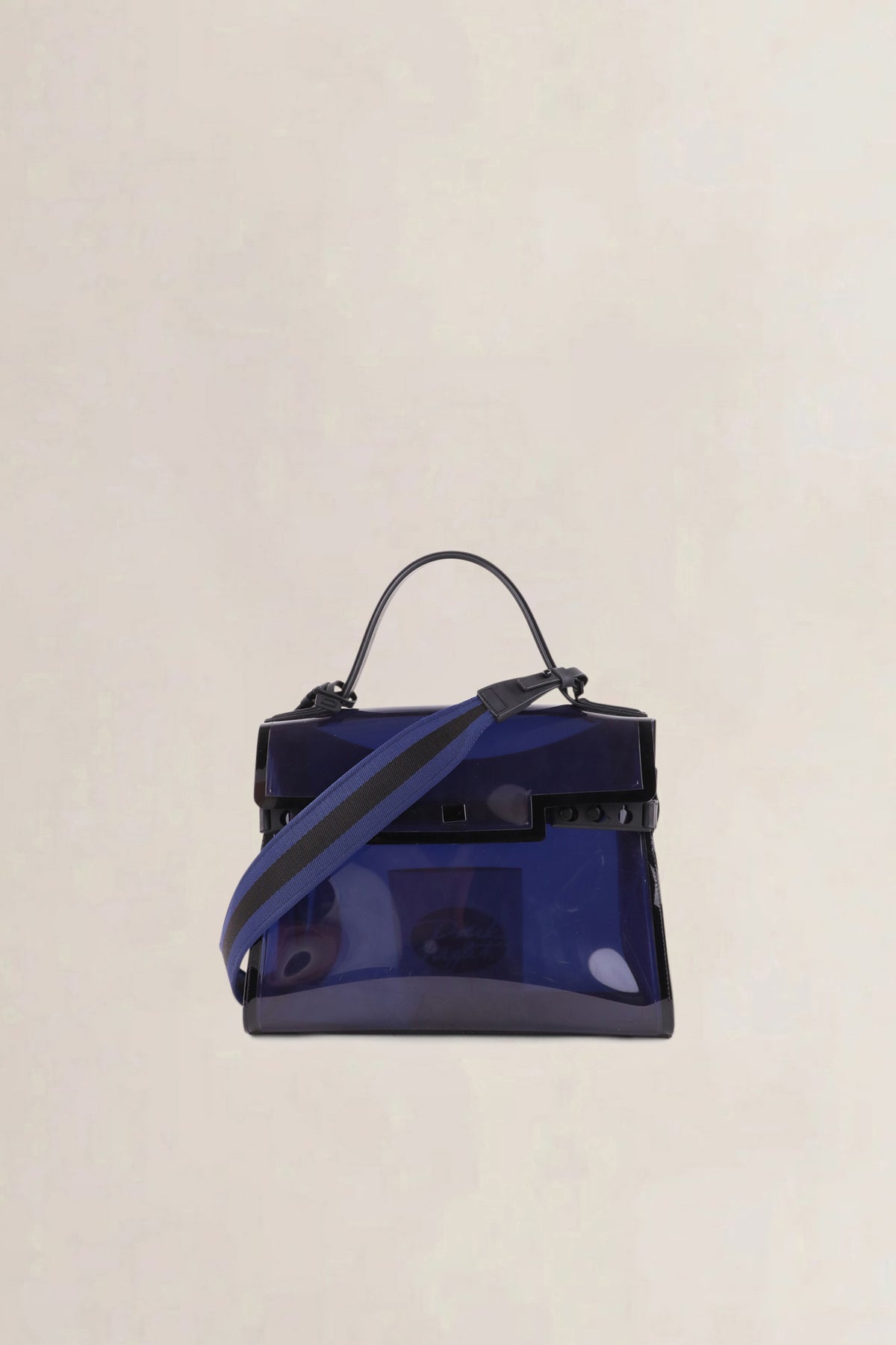 Delvaux Dark Night Tempête Vinyl Shoulder Bag