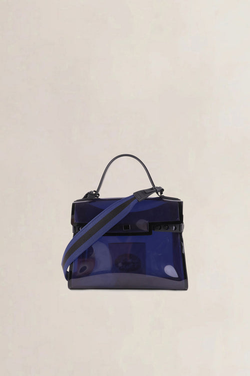 Delvaux Dark Night Tempête Vinyl Shoulder Bag