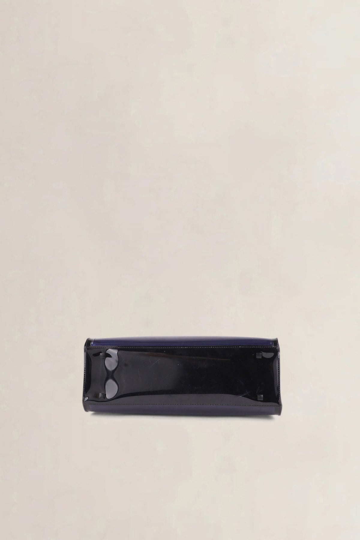 Delvaux Dark Night Tempête Vinyl Shoulder Bag
