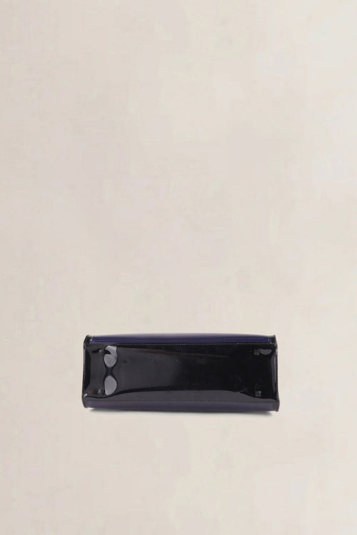 Delvaux Dark Night Tempête Vinyl Shoulder Bag