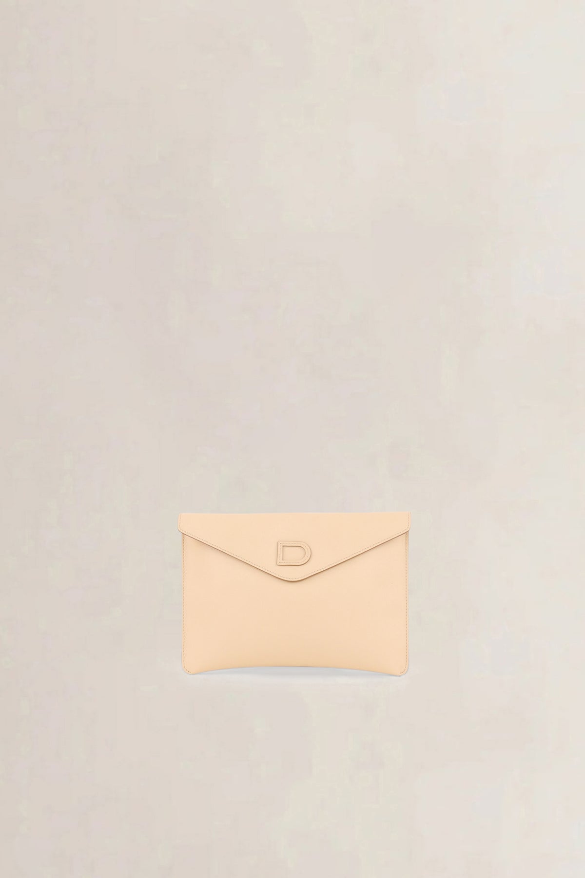 Delvaux Beige Jumping Calf Envelope Clutch