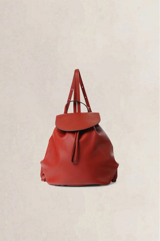 Deux de Delvaux Brick Red Backpack — preloved