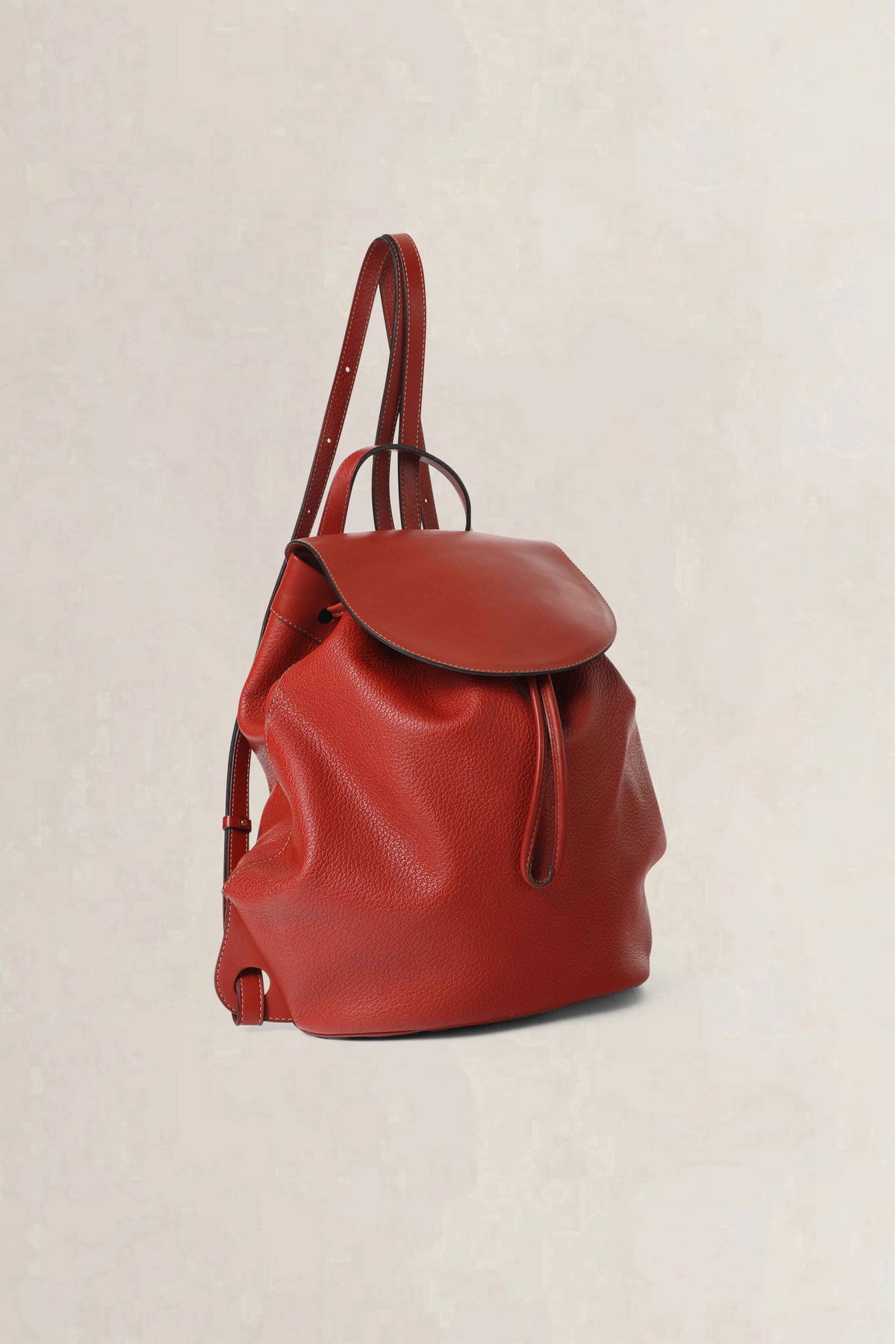 Deux de Delvaux Brick Red Backpack