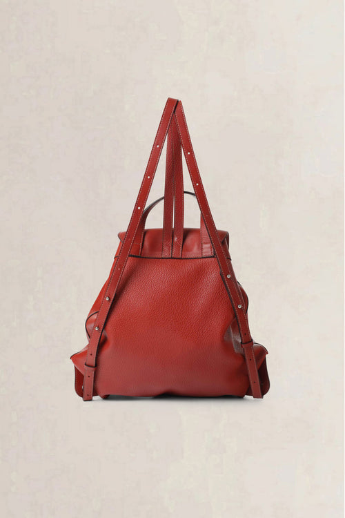 Deux de Delvaux Brick Red Backpack