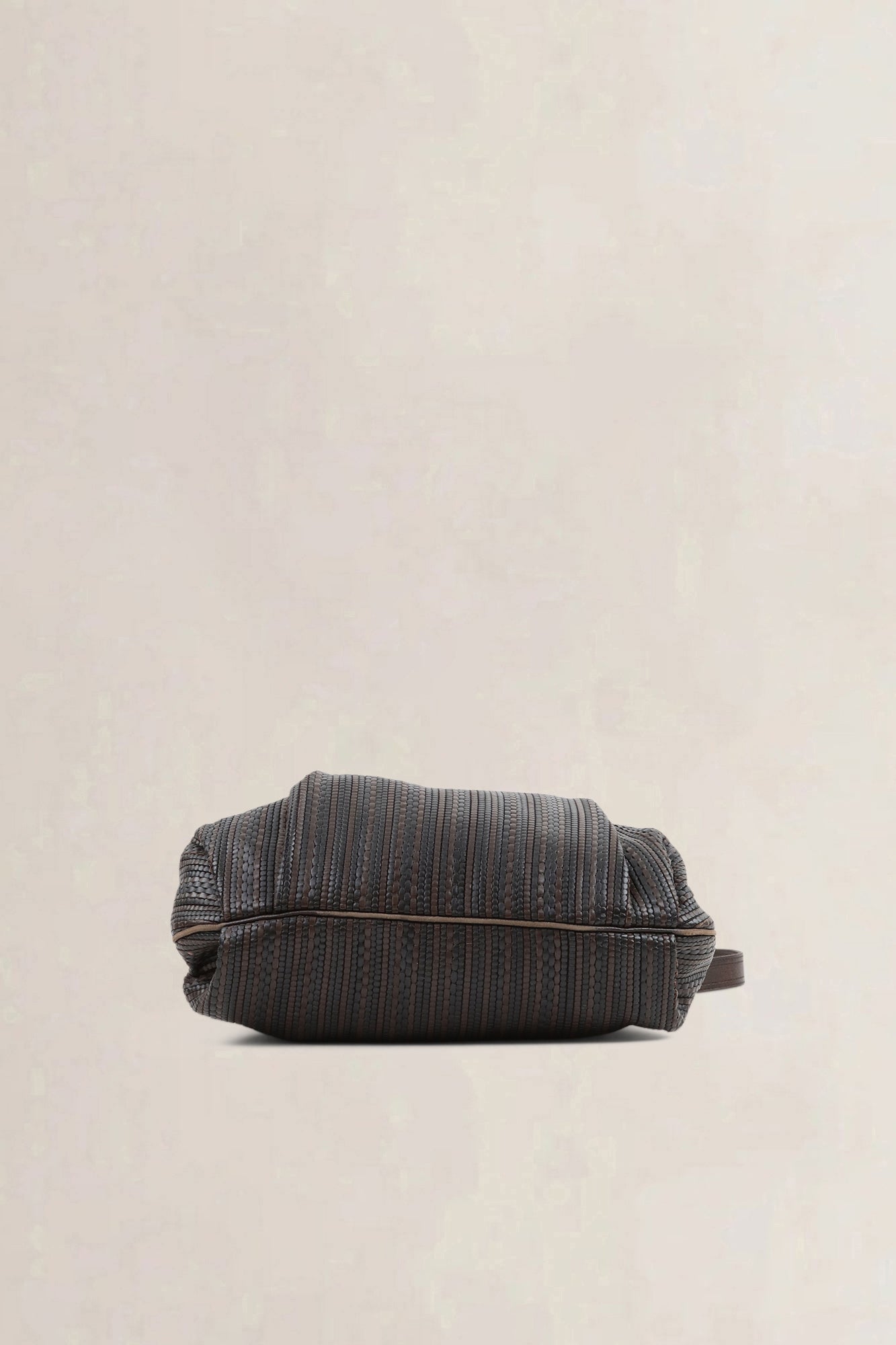 Delvaux Brown Toile De Cuir Leather Faust Shoulder Bag