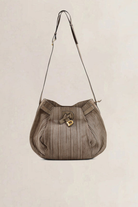 Delvaux Brown Toile De Cuir Bannière Crossbody Bag