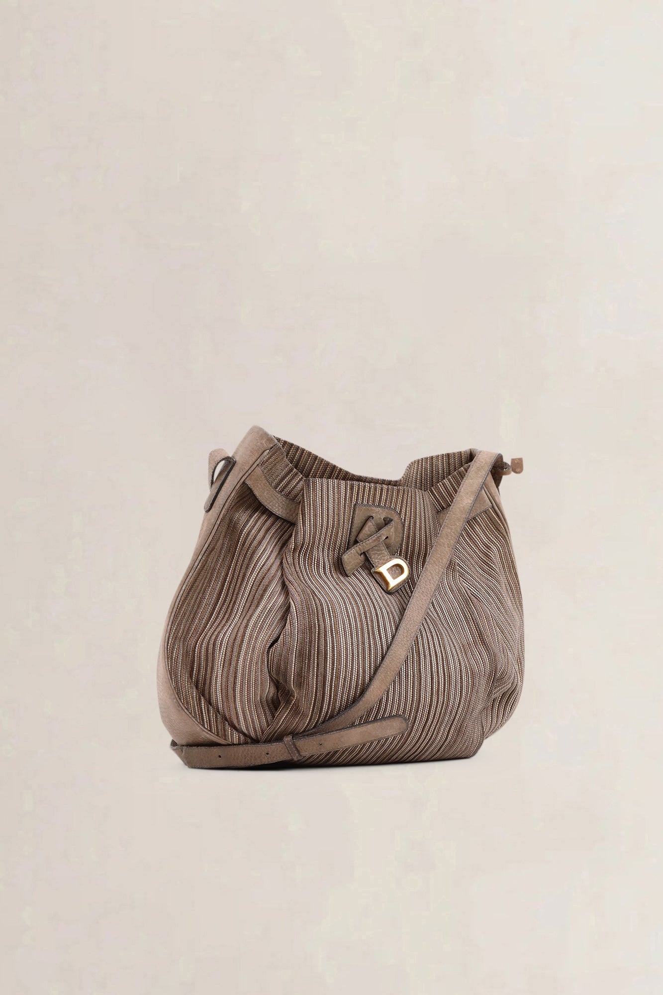 Delvaux Brown Toile De Cuir Bannière Crossbody Bag