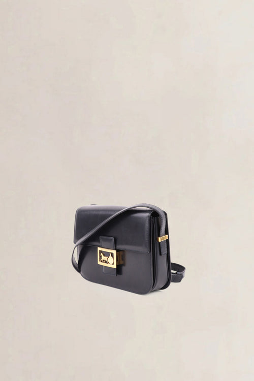 Céline Vintage Navy Carriage Crossbody Bag