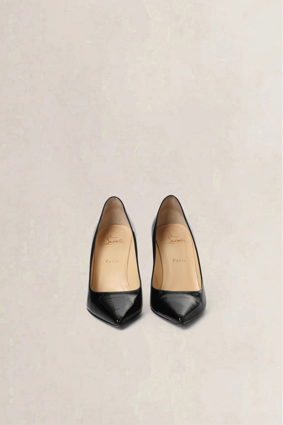 Christian Louboutin Black Kate Patent Pumps