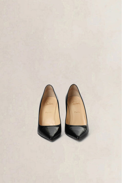 Christian Louboutin Black Kate Patent Pumps
