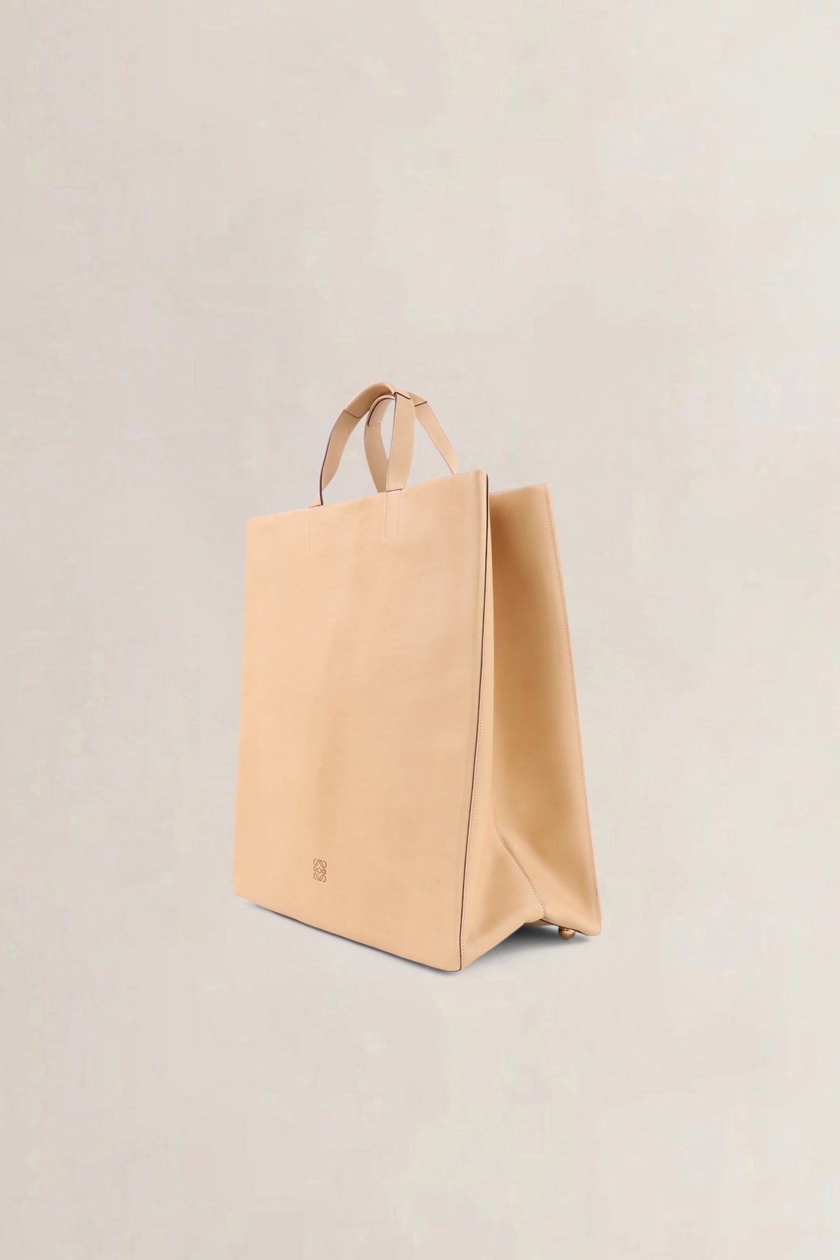 Loewe Beige Papelle Top Handle Bag